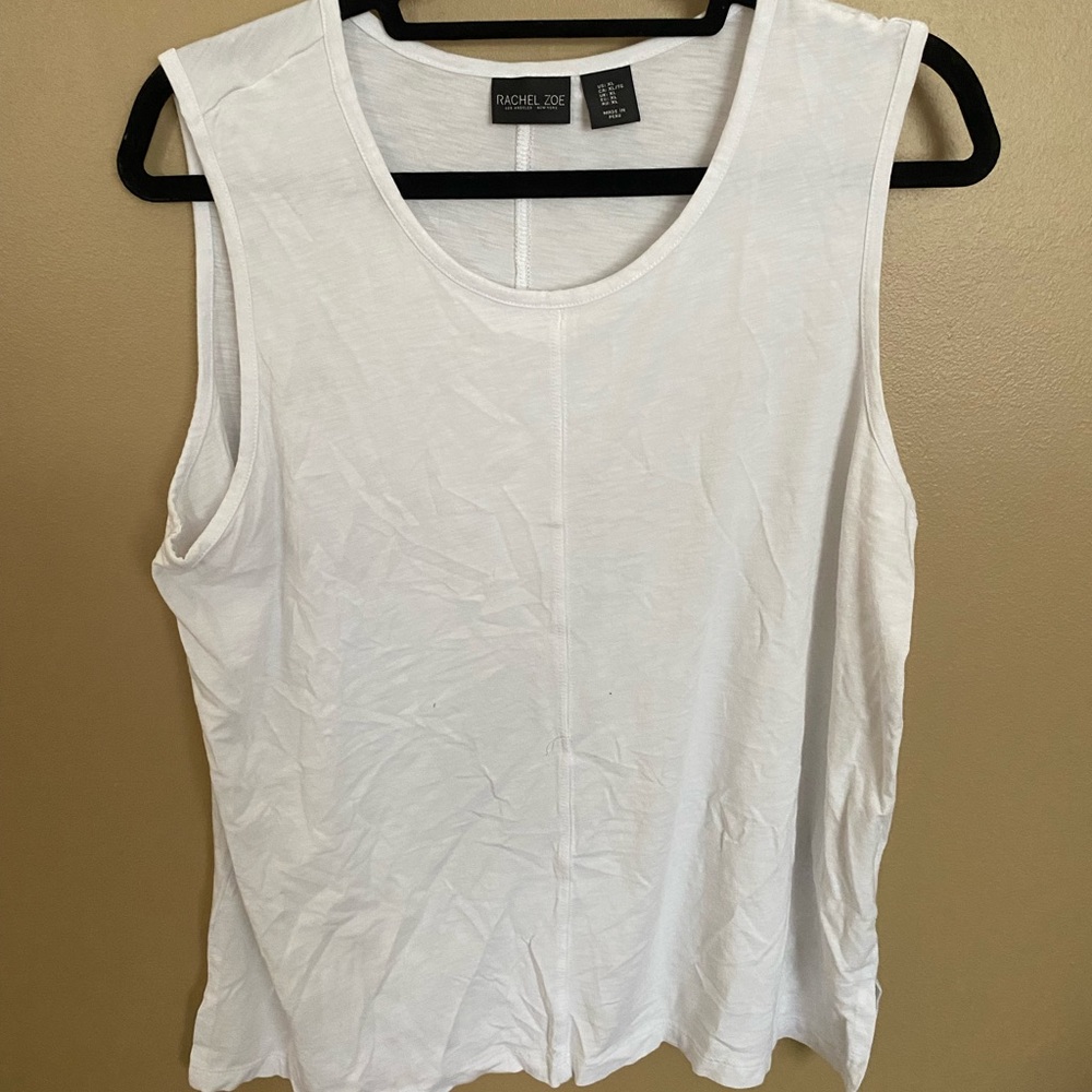 Rachel Zoe white tank top